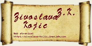 Živoslava Kojić vizit kartica
